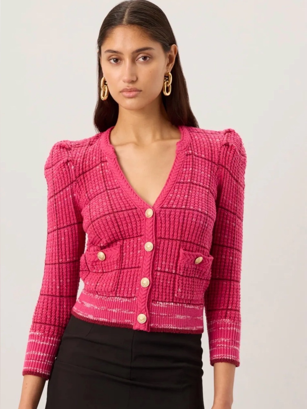 L’AGENCE Jenni Cardigan Pink